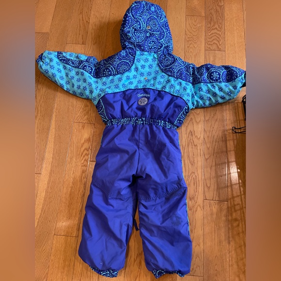 Obermeyer one-piece snowsuit skisuit with hood, toddler/kids size 2 - Picture 2 of 4